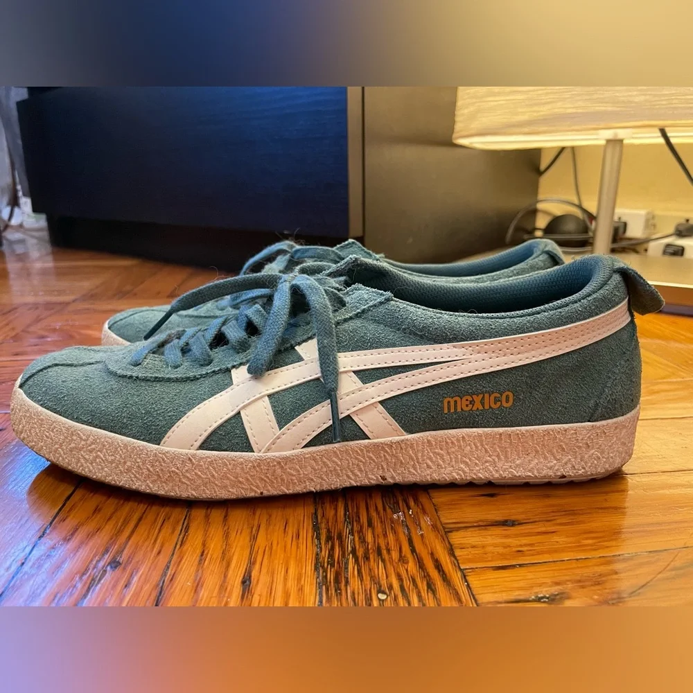 Madewell X Onitsuka Tiger™ Mexico Delegation sneakers green suede, size 10.5 - Picture 3 of 10